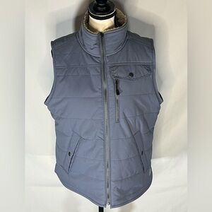 Carhartt  Reversible Sherpa Lined Puffer Quilted Women’s Vest Blue Gray  Small